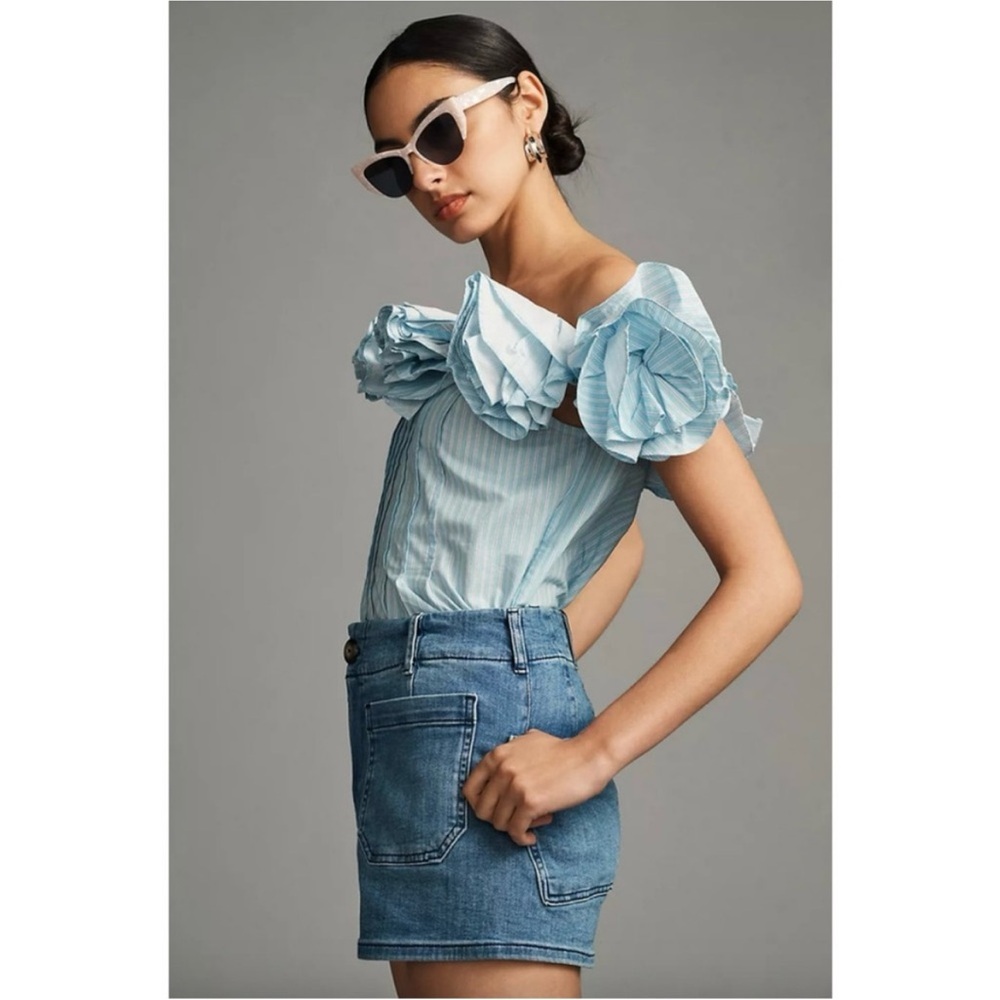 Anthropologie Maeve High Waist The Colette Jean Shorts